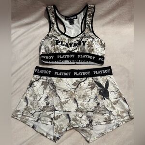 Playboy Black and White Camo Set